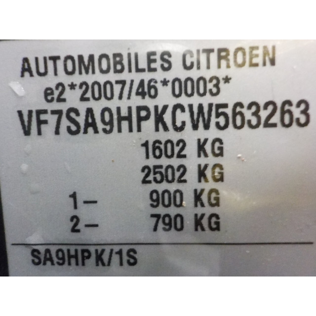Obsługa tempomatu Citroën DS3 (SA) (2009 - teraz) Hatchback 1.6 e-HDi 16V (DV6DTED/EU5(9HP))