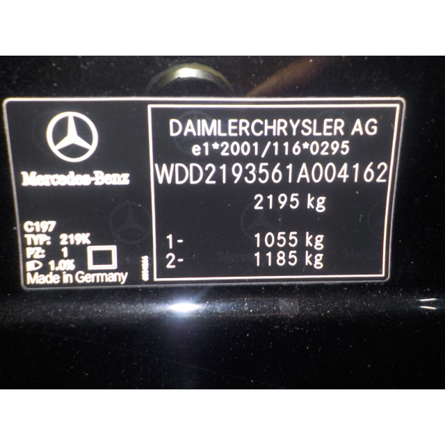 Oświetlenie wnętrza Mercedes-Benz CLS (C219) (2004 - 2010) Sedan 350 3.5 V6 18V (M272.964)