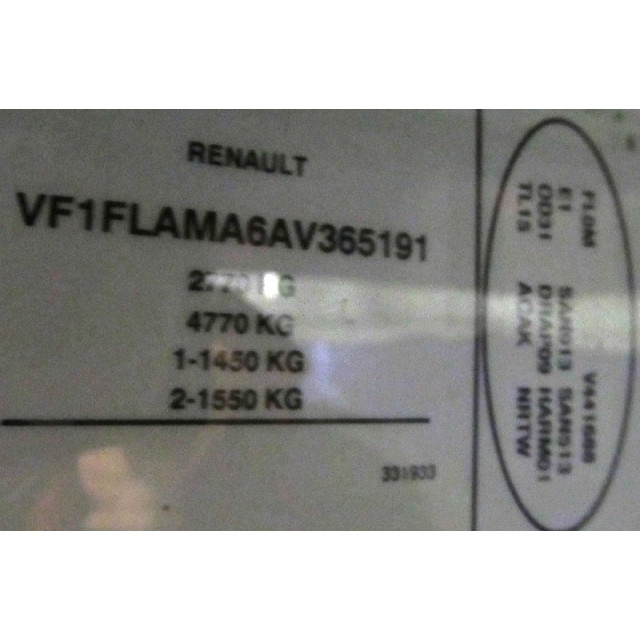 Mechanizm wycieraczek szyby przedniej Renault Trafic New (FL) (2006 - teraz) Van 2.0 dCi 16V 90 (M9R-782)
