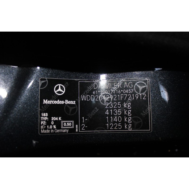 Osłona przeciwsłoneczna Mercedes-Benz C Estate (S204) (2009 - teraz) Combi 3.0 C-350 CDI V6 24V 4-Matic (OM642.832)