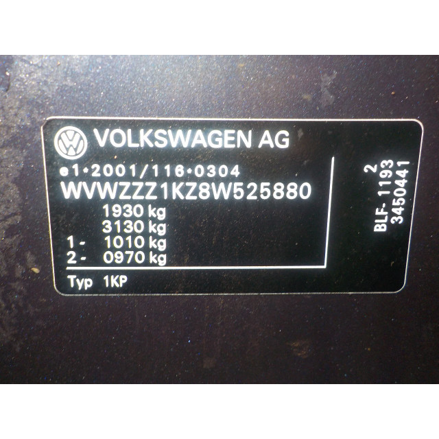 Zacisk hamulcowy przedni prawy Volkswagen Golf Plus (5M1/1KP) (2004 - 2008) MPV 1.6 FSI 16V (BLF(Euro 4))