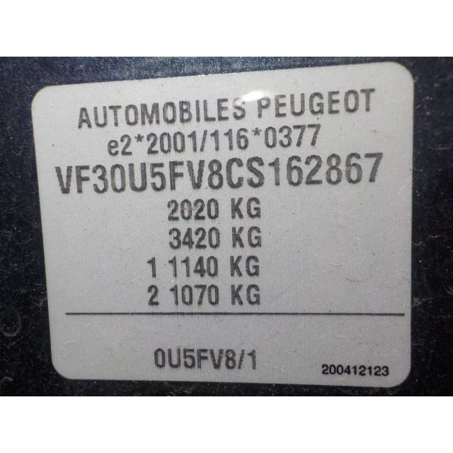 Skrzynia biegów mechaniczna Peugeot 3008 I (0U/HU) (2009 - 2016) MPV 1.6 16V THP 155 (EP6CDT(5FV))