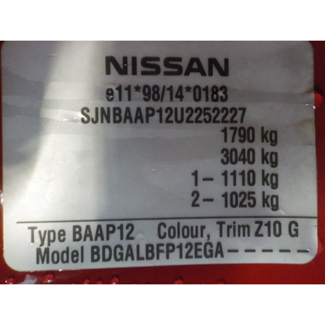 Zacisk hamulcowy przedni prawy Nissan/Datsun Primera (P12) (2002 - 2008) Sedan 1.6 16V (QG16DE)