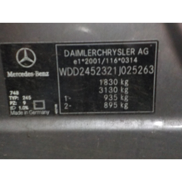 Silnik Mercedes-Benz B (W245/242) (2005 - 2011) Hatchback 1.7 B-170 16V (M266.940)