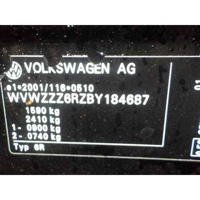 Światła przednie do jazdy dziennej, przód z lewej Volkswagen Polo V (6R) (2009 - 2014) Hatchback 1.2 TDI 12V BlueMotion (CFWA(Euro 5))