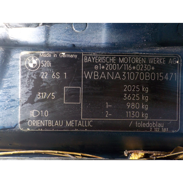 Pompa układu klimatyzacji BMW 5 serie (E60) (2003 - 2010) Sedan 520i 24V (M54-B22)
