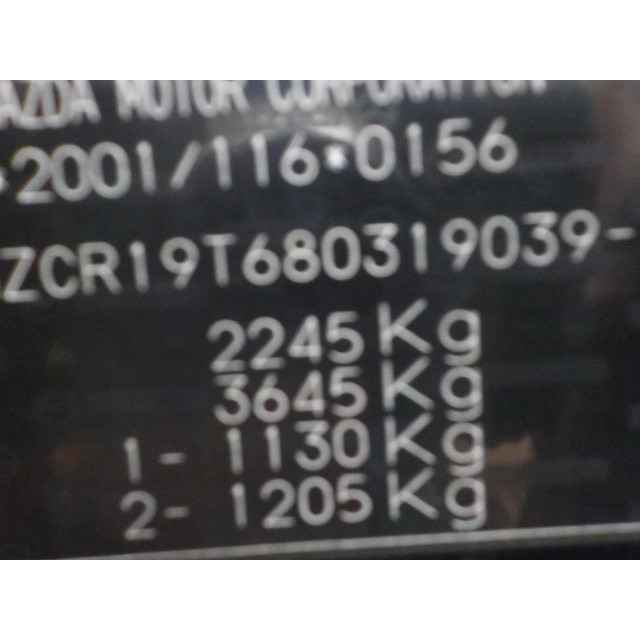 Zacisk hamulcowy tylny lewy Mazda 5 (CR19) (2005 - 2010) MPV 2.0 CiDT 16V Normal Power (MZR-CD)
