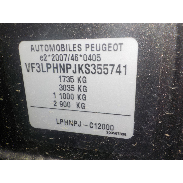Kokpit Peugeot 308 (L3/L8/LB/LH/LP) (2013 - 2021) Hatchback 5-drs 1.2 12V e-THP PureTech 110 (EB2ADT(HNP))