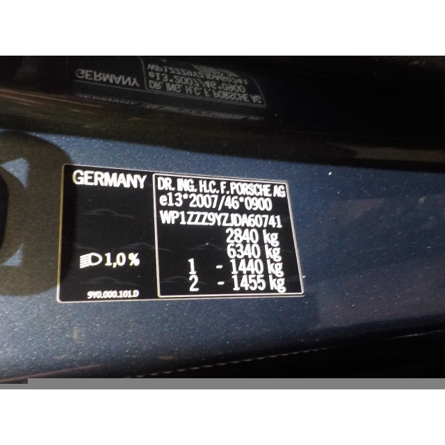Panel świateł tylnych w klapie tylnej Porsche Cayenne III (9YA) (2017 - teraz) SUV 2.9 Biturbo V6 24V S (MDC.AB)