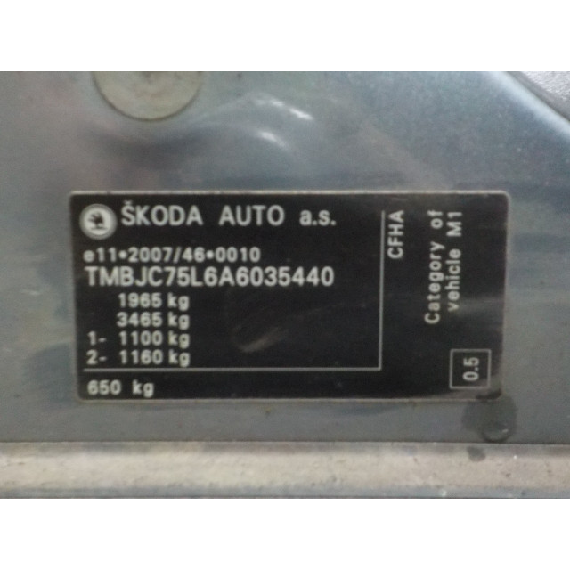 Alternator Skoda Yeti (5LAC) (2009 - 2017) SUV 2.0 TDI 16V (CFHA)
