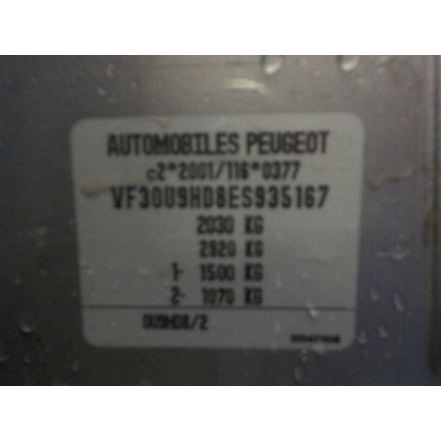 Silnik pokrywy komory silnika Peugeot 3008 I (0U/HU) (2013 - 2016) MPV 1.6 HDiF 16V (DV6C(9HD))
