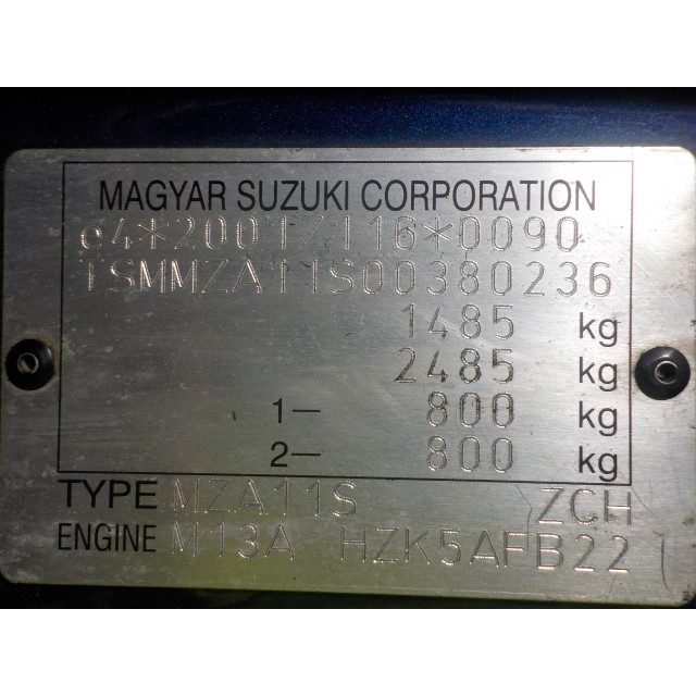 Pas bezpieczeństwa prawy przedni Suzuki Swift (ZA/ZC/ZD1/2/3/9) (2005 - 2010) Hatchback 1.3 VVT 16V (M13A VVT)