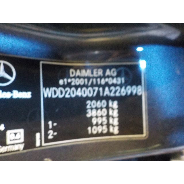 Mechanizm sterowania elektrycznego szyby drzwi przednich prawych Mercedes-Benz C (W204) (2007 - 2009) Sedan 2.2 C-200 CDI 16V (OM646.811)