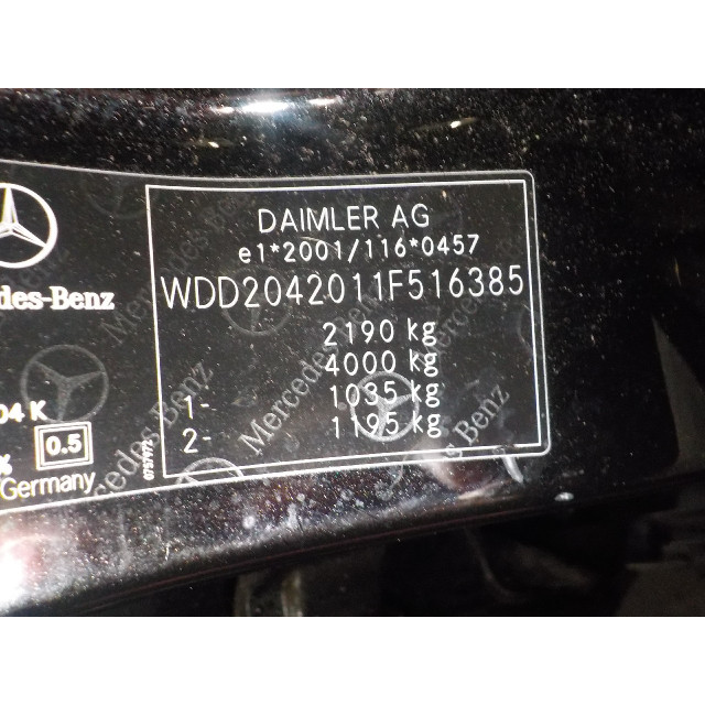 Roleta bagażnika Mercedes-Benz C Estate (S204) (2010 - teraz) Combi 2.2 C-200 CDI 16V BlueEFFICIENCY (OM651.913)