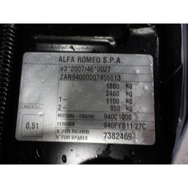 Zacisk hamulcowy tylny lewy Alfa Romeo Giulietta (940) (2015 - 2020) Hatchback 1.6 JTDm 16V (940.C.1000)