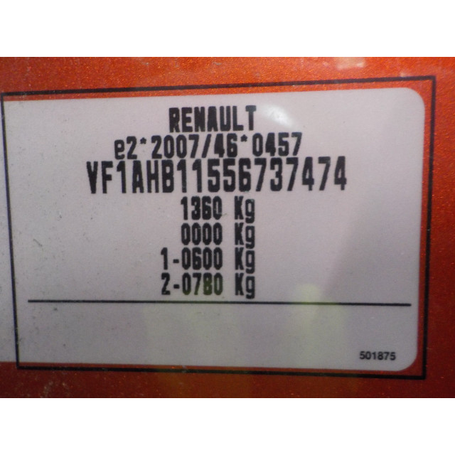 Panel sterowania, szyby sterowane elektrycznie Renault Twingo III (AH) (2014 - teraz) Hatchback 5-drs 1.0 SCe 70 12V (H4D-400(H4D-A4))