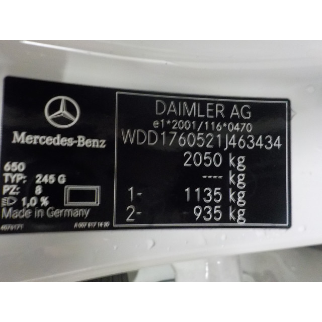 Piasta tylna prawa Mercedes-Benz A (W176) (2015 - 2018) A-Klasse AMG (W176) Hatchback 2.0 A-45 AMG Turbo 16V 4-Matic (M133.980)