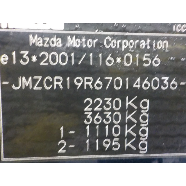 Alternator Mazda 5 (CR19) (2005 - 2010) MPV 2.0 CiDT 16V High Power (RF7J)