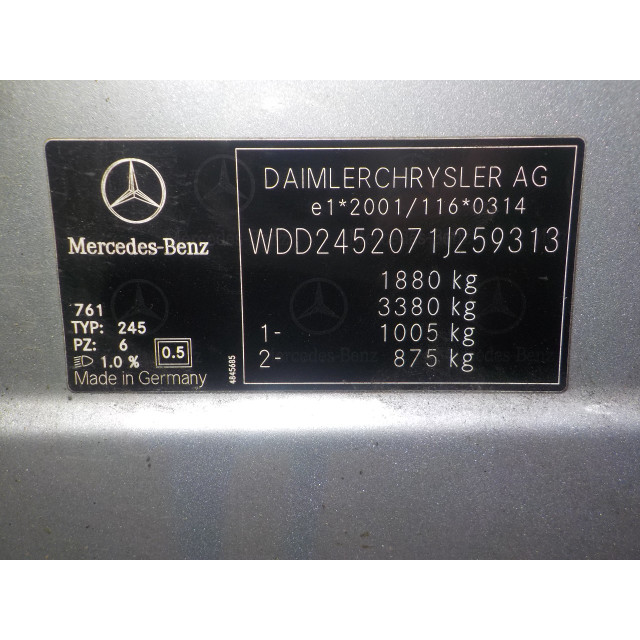 Chłodnica Mercedes-Benz B (W245/242) (2005 - 2011) Hatchback 2.0 B-180 CDI 16V (OM640.940(Euro 4))