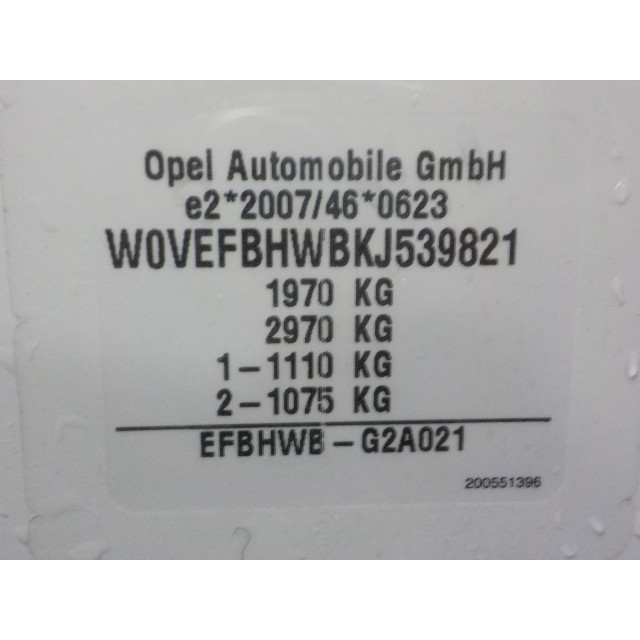Mechanizm sterowania elektrycznego szyby drzwi przednich prawych Vauxhall / Opel Combo Cargo (2018 - teraz) Van 1.6 CDTI 75 (B16DTL(DV6FE))