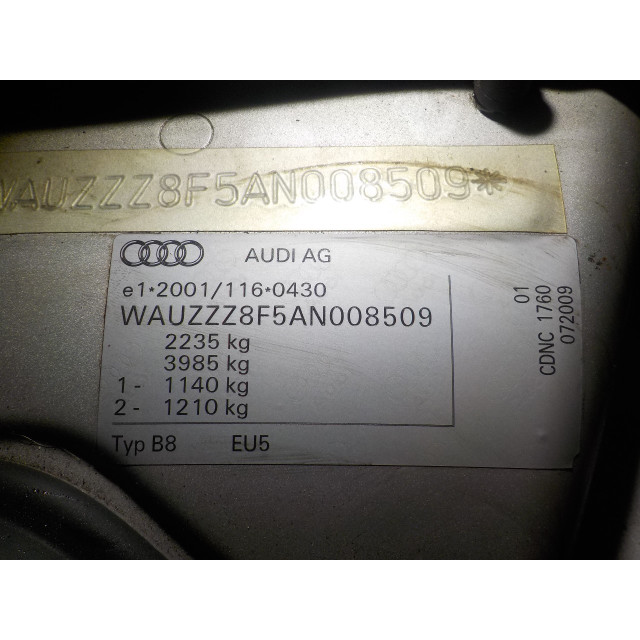 Pas bezpieczeństwa lewy tylny Audi A5 Cabrio (8F7) (2009 - 2013) Cabrio 2.0 TFSI 16V Quattro (CDNC(Euro 5))